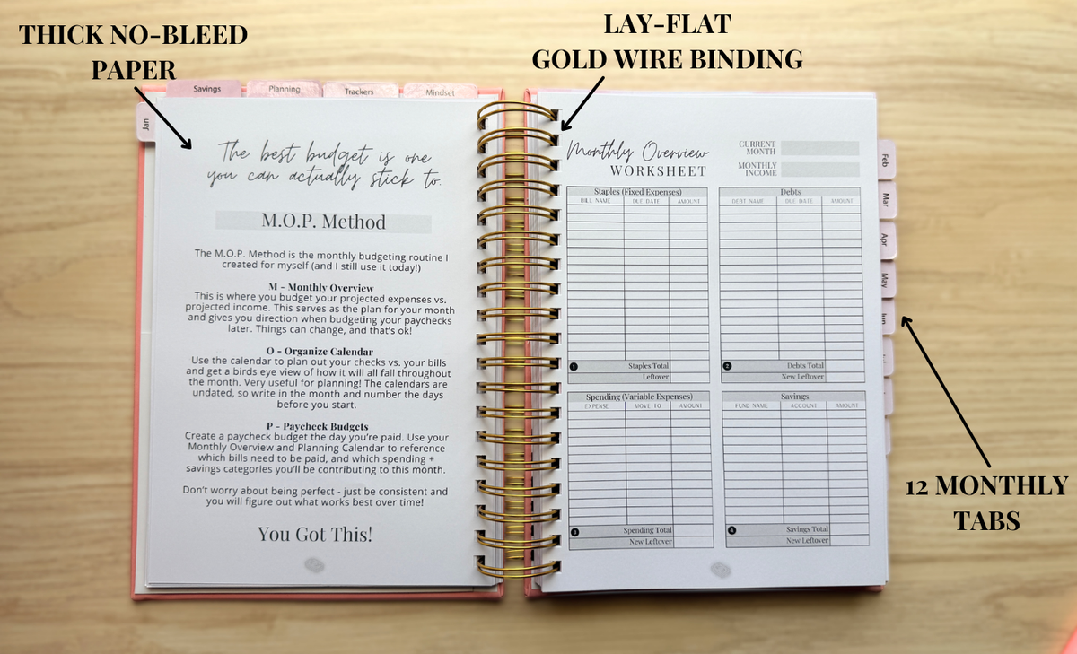 12-Month Finance Planner (Undated)