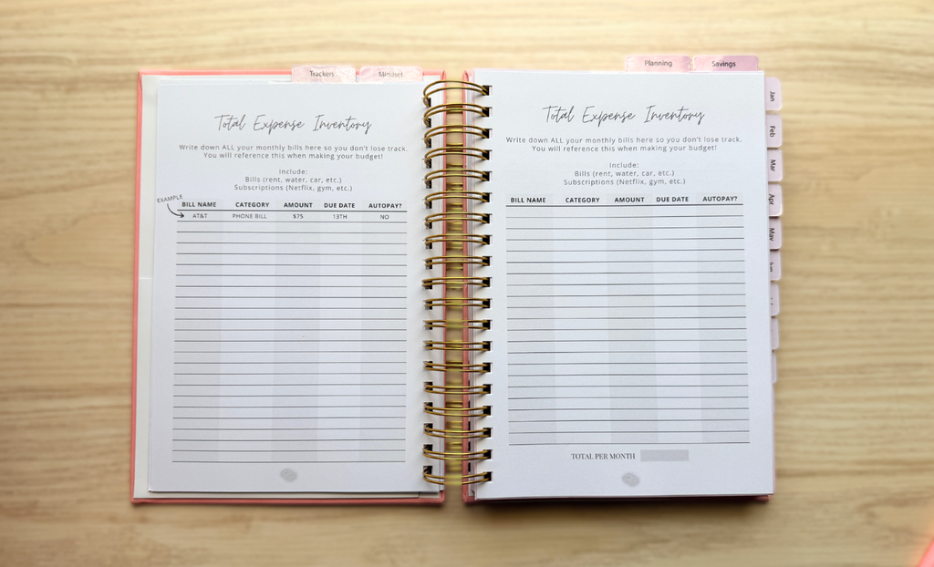 12-Month Finance Planner (Undated)