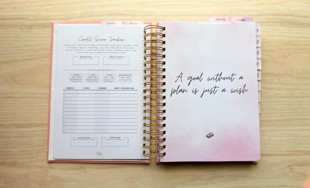 12-Month Finance Planner (Undated)