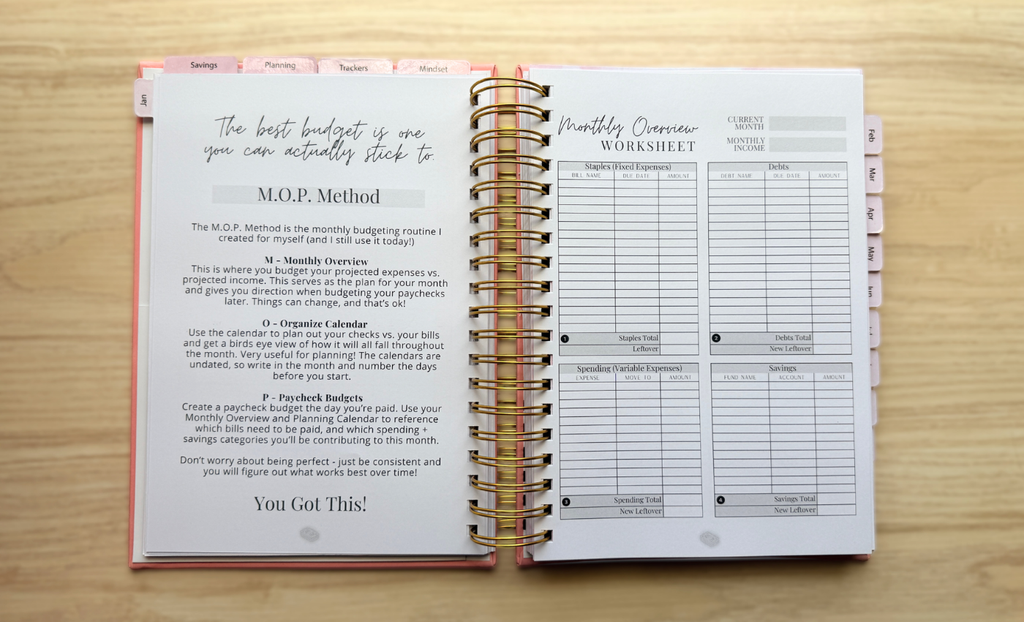 12-Month Finance Planner (Undated)