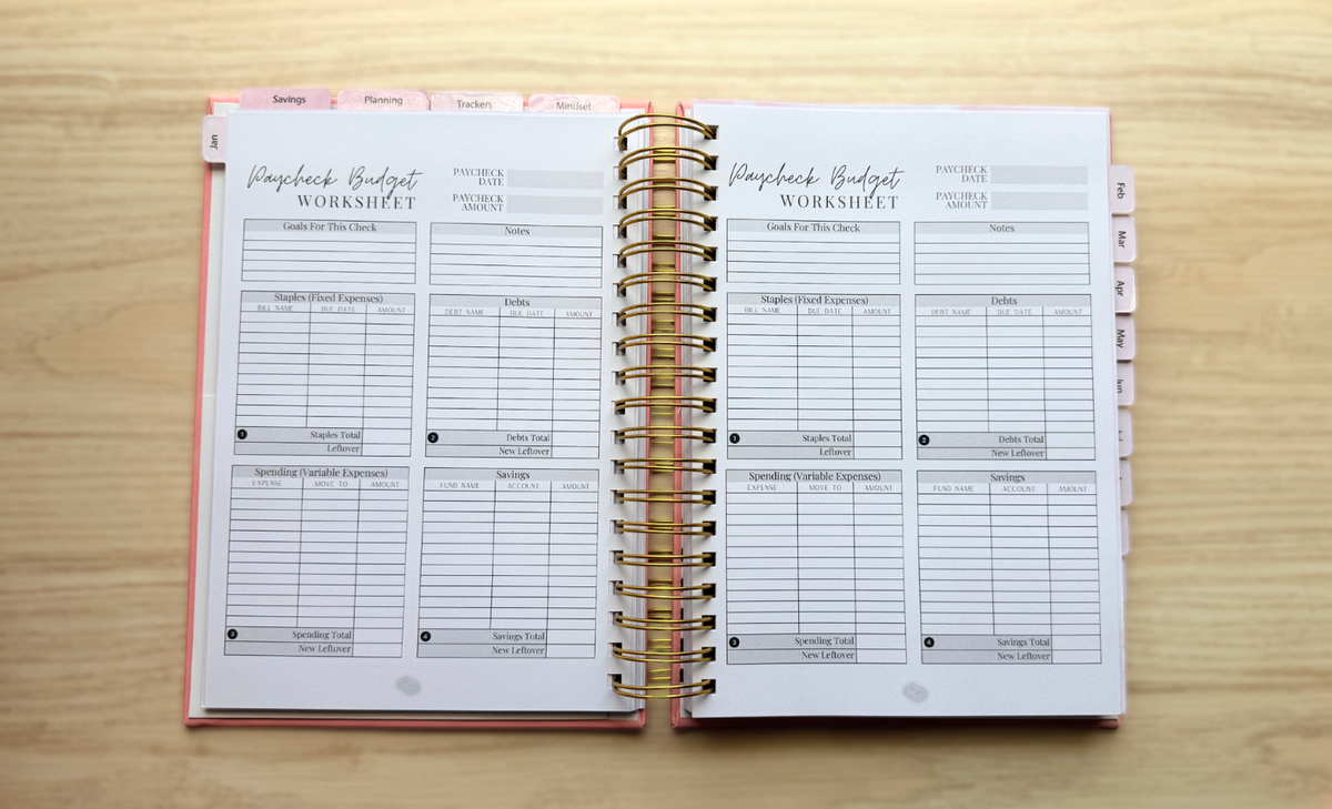 12-Month Finance Planner (Undated)